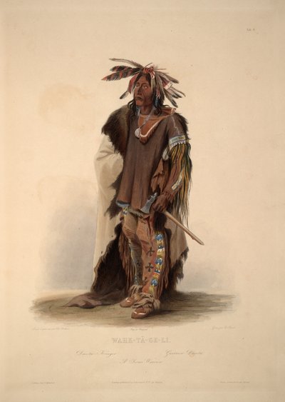 Ein Sioux-Krieger von Karl Bodmer